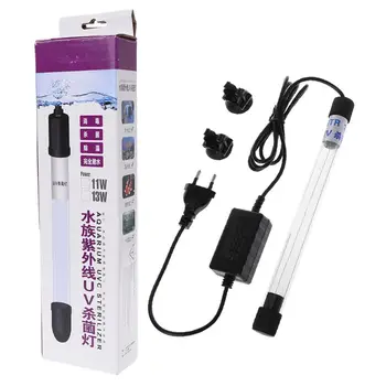 

Aquarium Sterilizer Lights UV Lamp Fish Tank Bactericide UV Disinfection Water Treatment Purifier C6UE