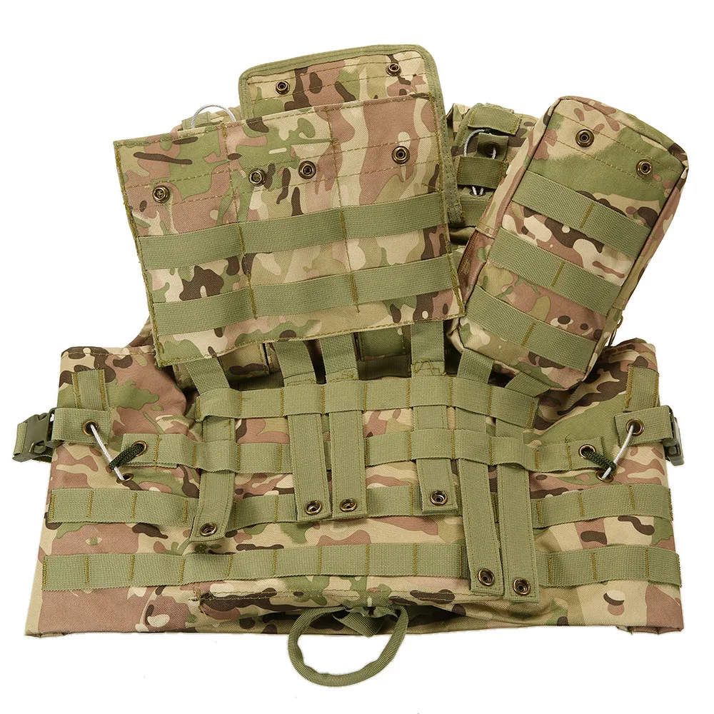 Открытый Molle Жилет Модульный Перевозчик передач Регулируемый тренировочный игровой Пейнтбольный штурмовой жилет