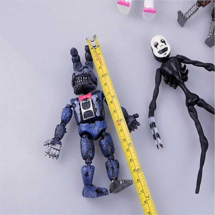 Hot Sell Five Night At Freddy Anime Fnaf Bear Free Assembly Action Figure Pvc Model Freddy Toys For Children Gifts