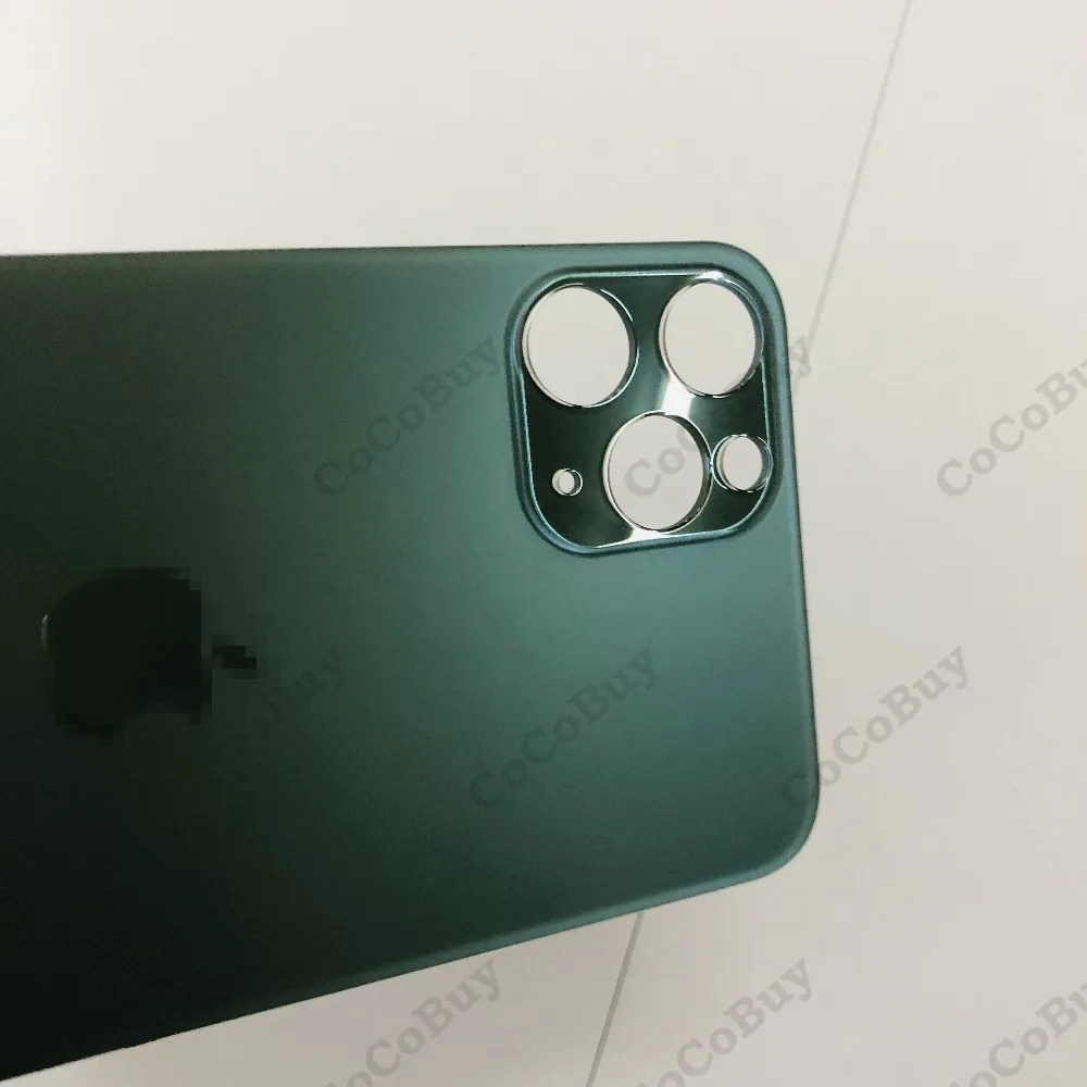 10 шт./лот,, задняя крышка, стекло для iphone 11Pro Max, задняя крышка, корпус, запасные части с большим или нормальным отверстием