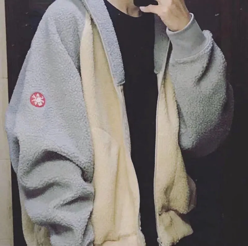 Модная Толстовка CAV EMPT c. E CE, высокое качество, уличная одежда, осень-зима, теплая, мохнатая, черная, с вышивкой, толстовки