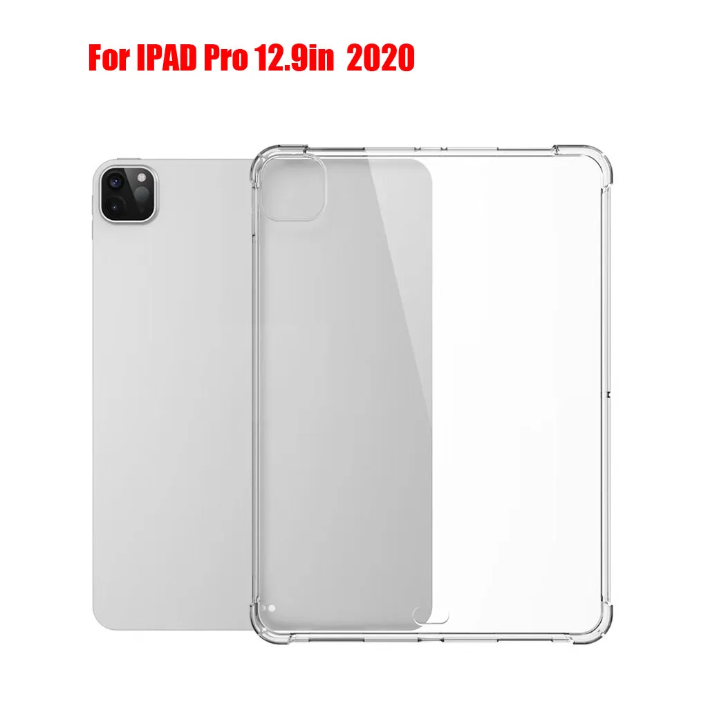 New Ipad Pro 11 12.9 2020 Drop Bumper Tpu Silicone Transparent Slim Cover Protective Case With A Non-slip Grip | Электроника