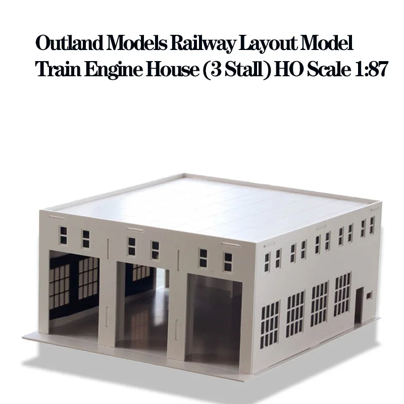 Outland Models Train Railway Layout Trackside House Equipment Shed Set HO Scale 