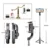 UPMOSTEK L08 Selfie Stick Gimbal Stabilizer Штатив для Телефона Экшн Камера с Bluetooth Пультом Дистанционного Управления для Смартфона Gopro