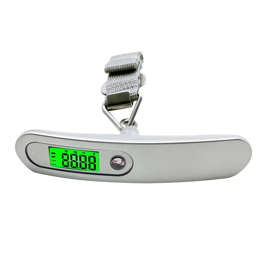 Vastar, 50 кг, цифровые весы для багажа, 10 г, портативные электронные весы, весы, чемодан для путешествий, Висячие весы с крючком - Цвет: ABS surface