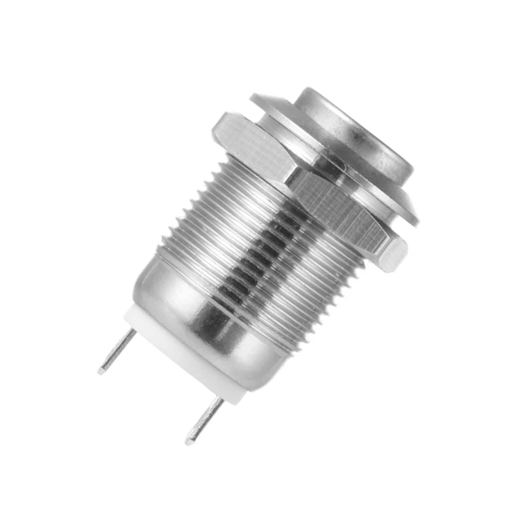 Silver Momentary 12mm Push button Replacement Accessories Stainless Steel
