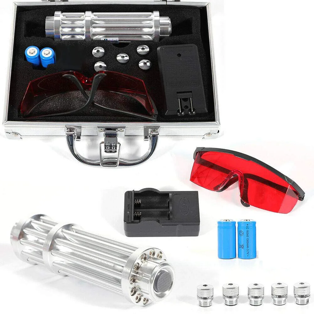 레이저 광 포인터 레코딩 레이저 가장 강력한 Laserpointer 액세서리 사냥을위한 사냥을위한 파란색 출력 전력 높은 전력