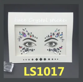 Цвет: желтый Temporary Rhinestone Glitter Tattoo Stickers Face Jewels Gems Festival Party Makeup Body Jewels Flash Fake Temporary Tattoos - Цвет: Цвет: желтый