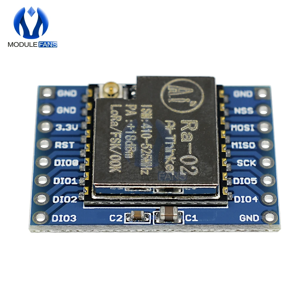 433 МГц SX1278 LoRa модуль 433 м 10 км Ra-02 Ai-Thinker беспроводной распределенный спектр разъем для передачи данных для умного дома DIY доска