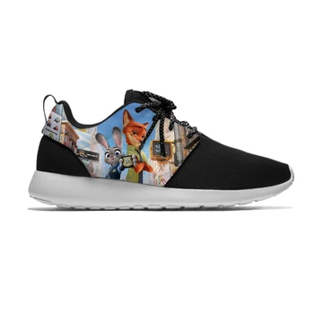 

Cartoon Crazy Animal City Zootopia Nick Judi Hot Cool Kids Funny Sport Running Shoes Breathable Lightweight Sneakers Children
