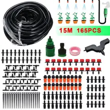 15M Automatic Watering Device Intelligent Drip Garden Watering System Irrigation Drip Irrigation Set Fountain Sprinkler wifi smart watering valve intelligent drip irrigation phone remote controller diverse timing