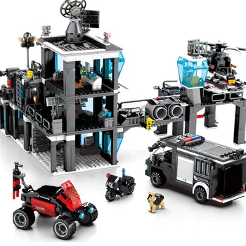 

3D Building Blocks Car DIY 102487 102491 102527 Technic Blackhawks Task Force Educational Blocks Toy for Boys