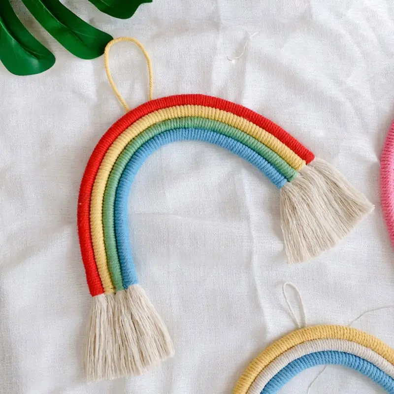 Children Room Decoration Pendant Nordic Home Ornaments Rainbow Tassel Lanyard