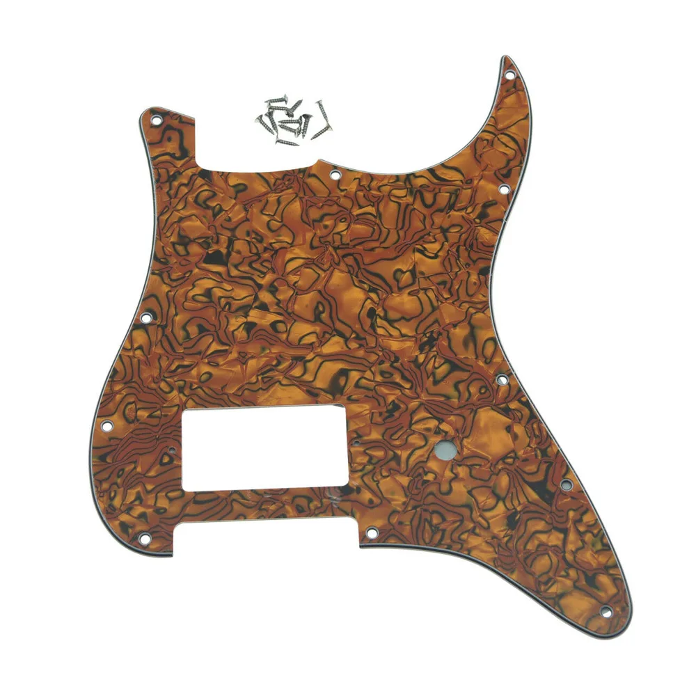 

Tiger Stripe 11 Hole ST Strat One Humbucker Guitar Pickguard Scratch Plate Fits Fender Delonge Guitar Parts Guitar Accessories