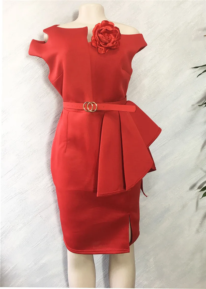 Космический слой косая плечи асимметричный воротник Африканский хит продаж