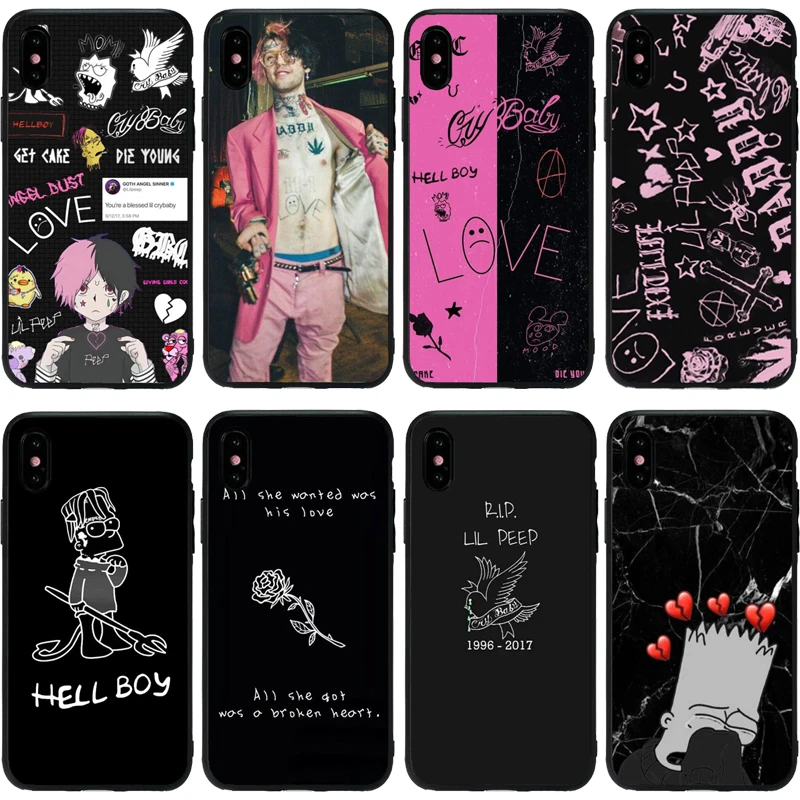 Lil Peep hellboy Life is Beautiful Cry Baby Мягкий силиконовый чехол для iPhone X 11 Pro Max SE 5s 6s 7 8 Plus XR XSMAX 10