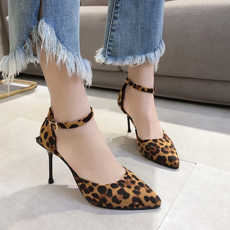 

2020 summer fashion new ladies high-heeled shoes color matching non-slip comfortable heel sexy elegant wild women's shoes U22-62