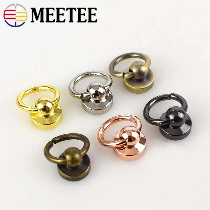5/30 шт. Meetee сумка через плечо с ремешком пластиковый чехол с поворотной застежкой рычаг взвода щипцы оснастки винты-Крючки Замена кошелек кожаный ремесло F3-17
