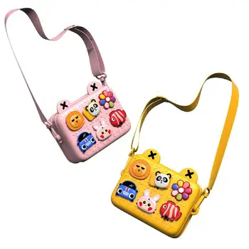 

RCtown Mini DIY Shoulder Bag Satchel Purse with Cartoon Animal Pattern for Kids Baby Christmas Gifts