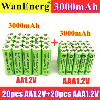 

20-40pcs aa1.2v 3000mAh rechargeable Ni MH battery is suitable for electronic toys remote controls and other electronic products