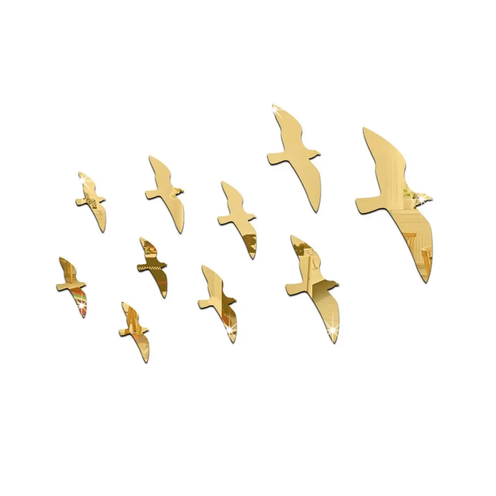 

3D Removable Mordern Acrylic Mirror Wall Stickers Kids Room Decoration Sticker Wall Art Decals Home Decor