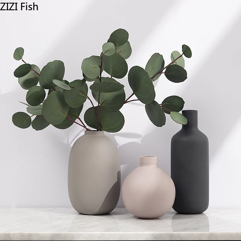 Details about   Glass vase modern electroplated dry flower arrangement device home decoration 