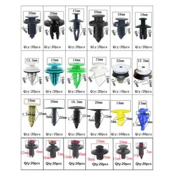 

Trunk Rivet Clips Tool Fender Clips Trim Door panel Equipment 620pcs Set Fasteners