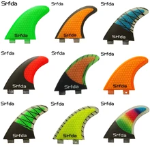 Cheap SRFDA Surf Fins Fcs/Fins Quillas Quilhas Keels 3pcs High Quality FCS-G5 Honeycomb Fiberglass Tail Surfboard Thrusters Rudder S Cheap SRFDA Surf Fins Fcs/Fins Quillas Quilhas Keels 3pcs High Quality FCS-G5 Honeycomb Fiberglass Tail Surfboard Thrusters Rudder S