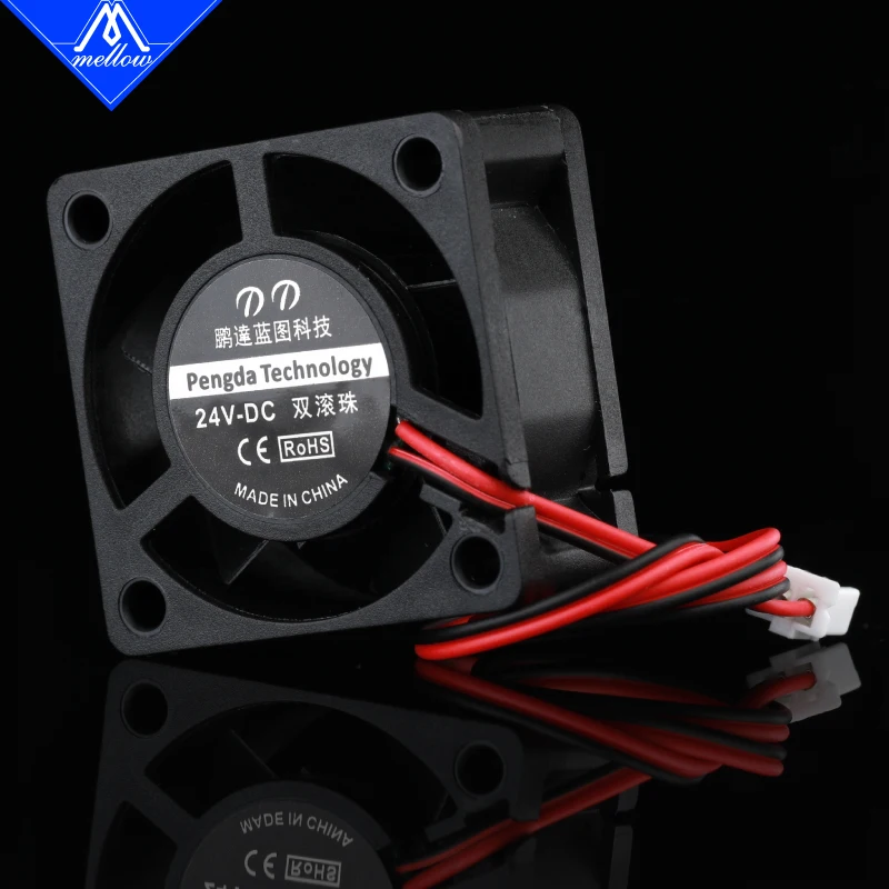 Mellow 1pcs 12V/24V 3D 프린터 소형 냉각 듀얼 볼 베어 4020 팬 DDG-WIND NF-sunrise DDG-Crazy 냉각 압출기 핫 엔드