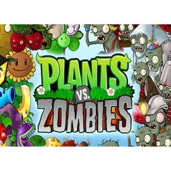 

Plants vs. Zombies birthday party baby child photo background photography backdrops quality vinyl
