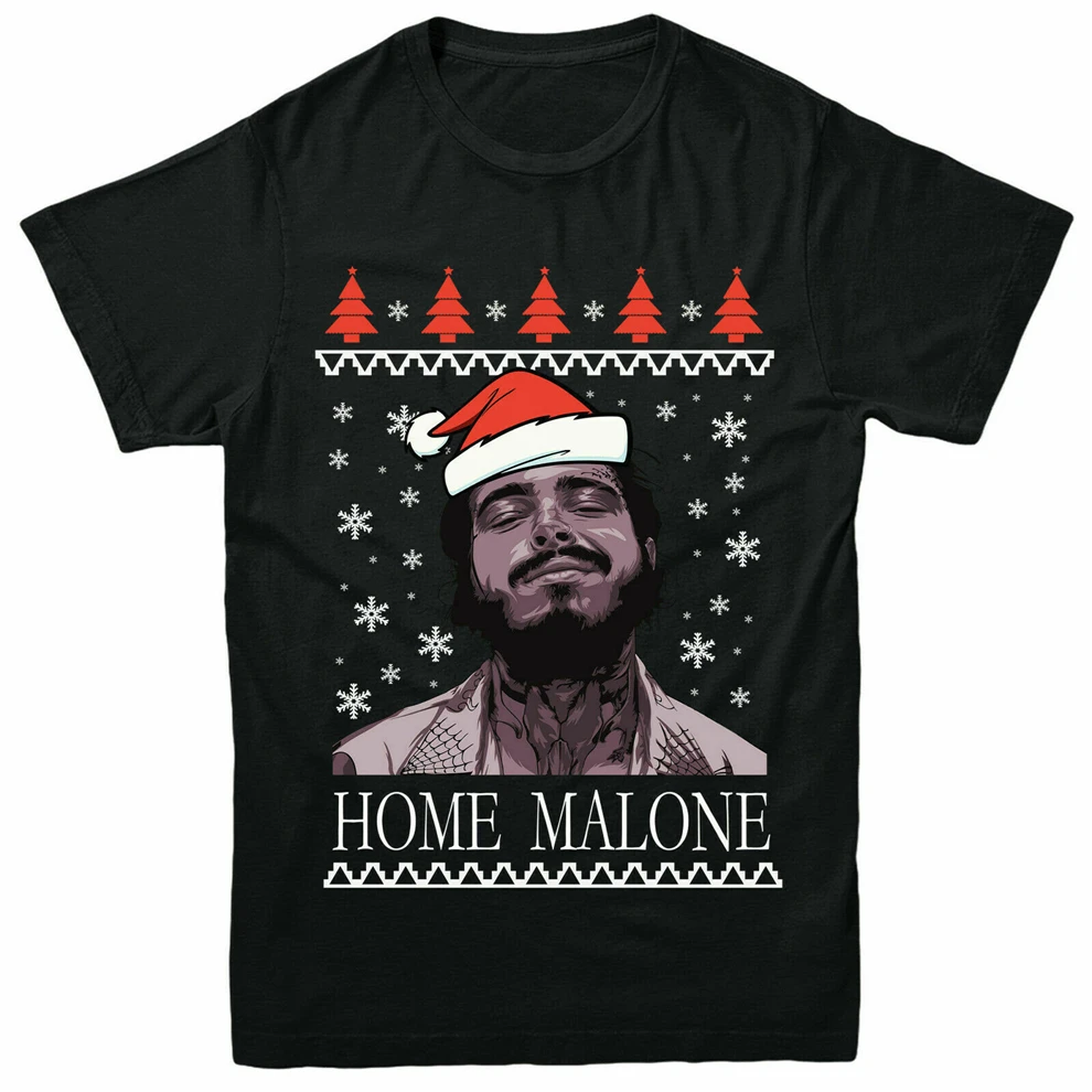 Футболка с надписью Post Malone Рождественский свитер футболка для взрослых и детей