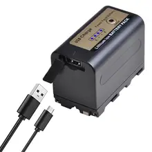 Batmax nowy NP-F770 NP-F750 np f750 NPF770 bateria z USB wyjście ładowania dla Sony NP F970 F960 F550 F570 QM91D CCD-RV100 TRU47E