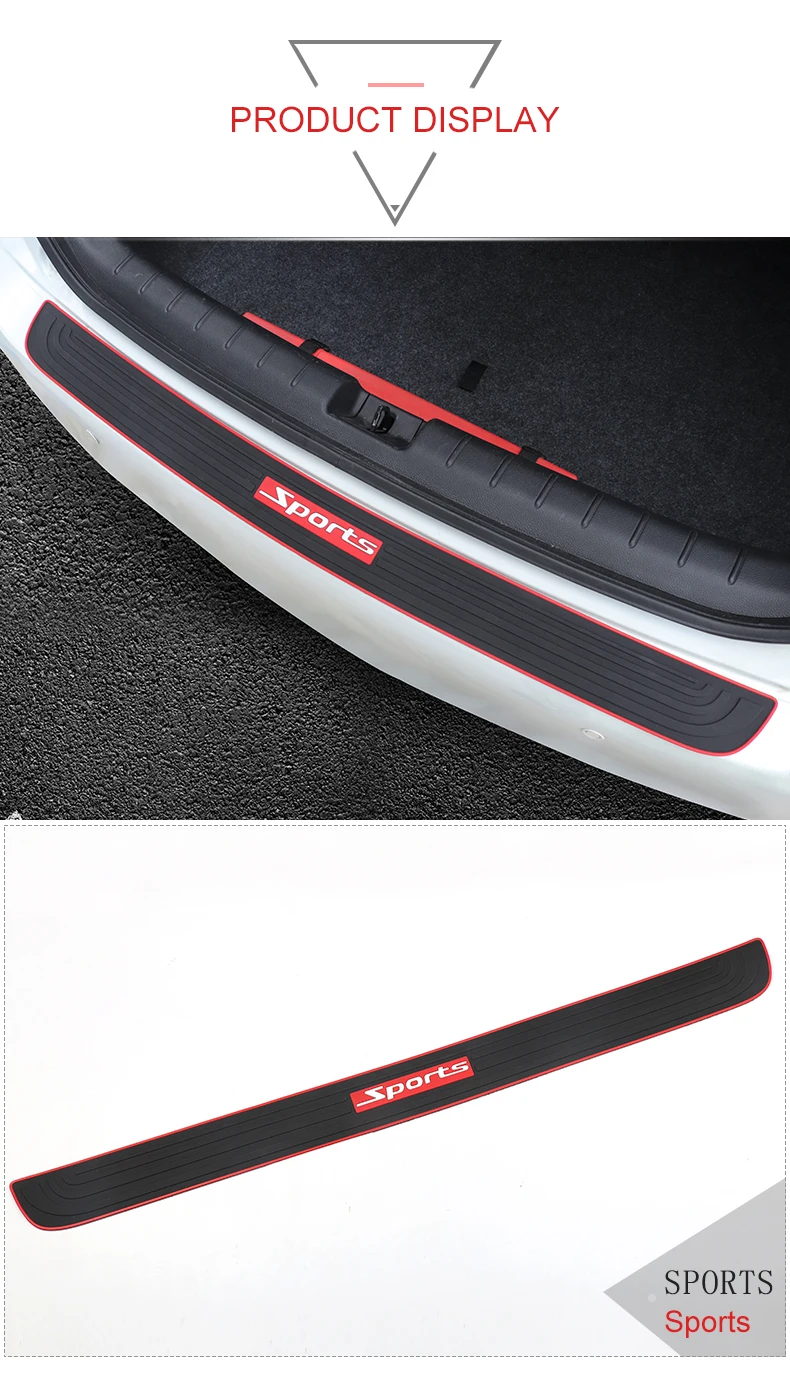 thumbnail image 2 of Honda HRV Rear Bumper Protector - Carbon Fiber Trunk Guard Sticker Anti-Scratch Film 2 of 9