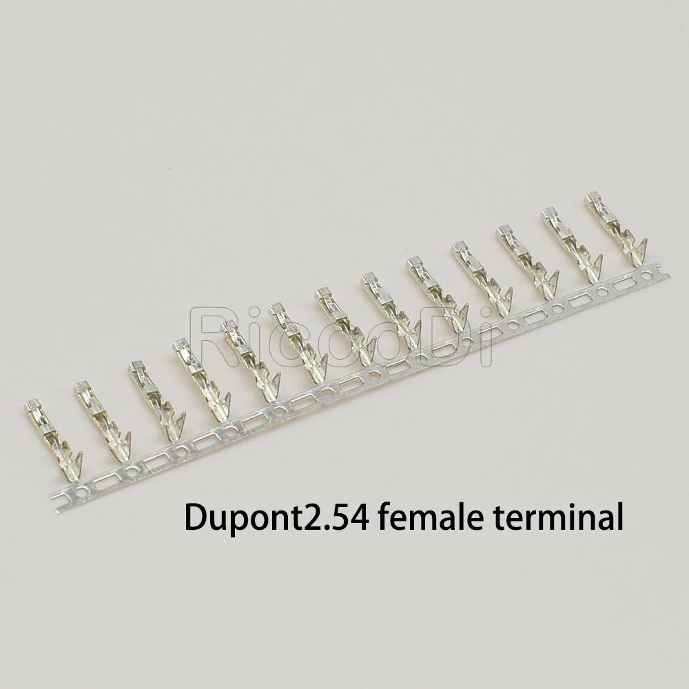 100/200 шт. Для Dupont коннектора тростниковый медный наконечник 2 54 мм металлический