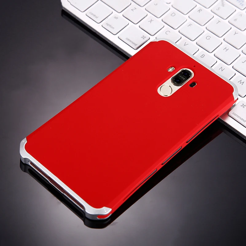 

Anti-fall Metal Frame Plastic Back For Huawei MATE 9 Mate9 Aluminum Alloy MATE 9 MATE9 Mobile Bumper Case Cover+Gift