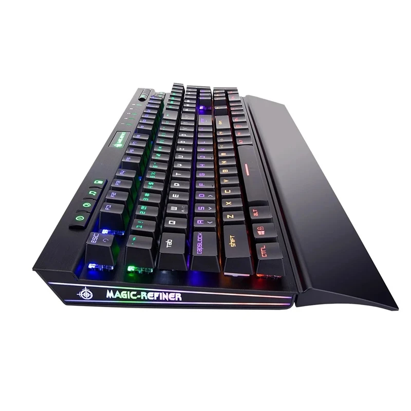 ic-Refiner MK12 Mechanical Gaming Keyboard USB Wired 12 RGB 19 Backlight Mechanical Optical Switch 104 Keys for Gamer Office