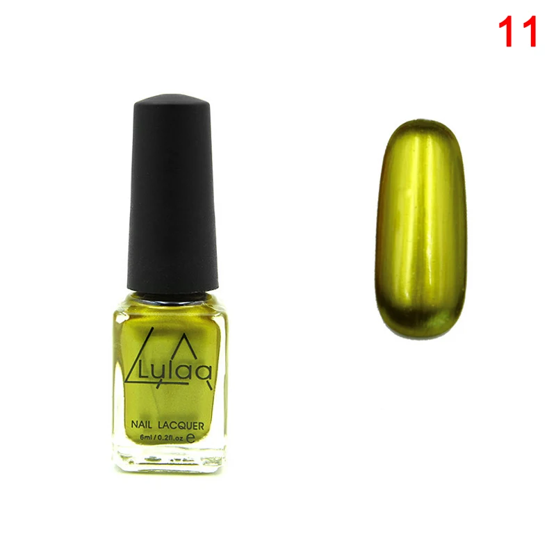 11 Эффект зеркальных ногтей лак DIY 3D многоцветный дизайн ногтей украшение LDO99 - Цвет: 11