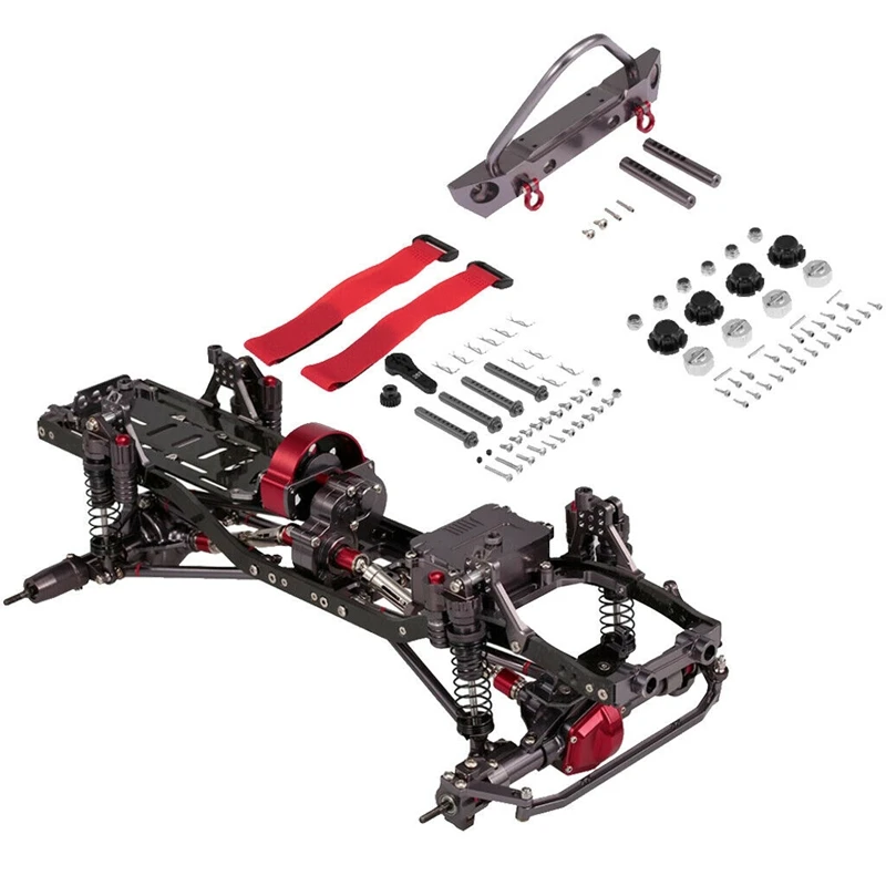 Алюминиевая рама для шасси автомобиля RC для осевого SCX10 1/10 RC Гусеничный