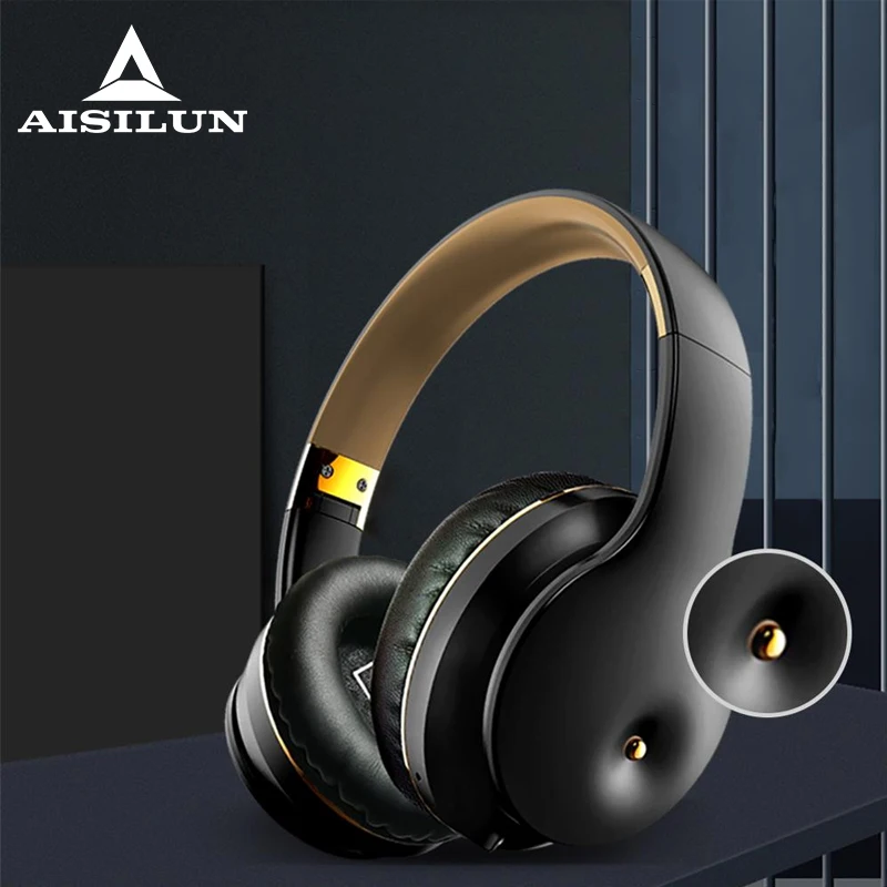 Wireless headset Bluetooth 5.0 headphone with Microphone Deep Bass HiFi Stereo Surround support TF Card/ FM Radio Earphone|Bluetooth Earphones & Headphones| - AliExpress
