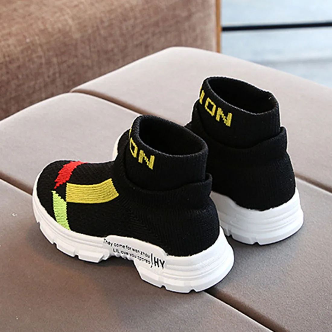 Daclay Kids Shoes Boys Girls Sneakers Casual Knitted Children's Shoes Breathable Winter Autumn Wear for Kids and Child
