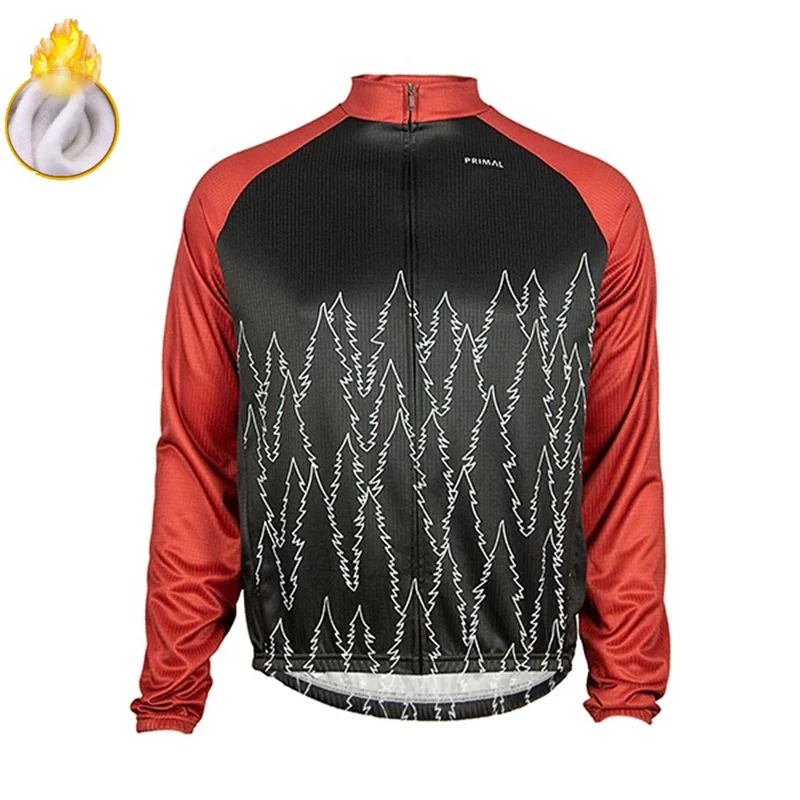 bib short PRIMAL Мужская зимняя одежда для велоспорта Теплая Флисовая одежда ropa ciclismo maillot для велоспорта профессиональная команда для езды на велосипеде Джерси - Цвет: bib short