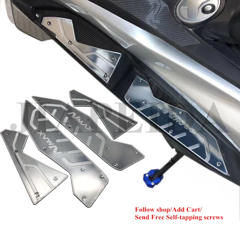Модифицированная мотоциклетная cnc алюминиевая nmax155 nmax подставка для ног Подножки для yamaha nmax155 nmax - Цвет: Full CNC titanium