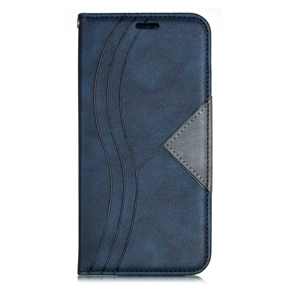 Кожаный чехол для samsung Galaxy S8 S9 S10 Plus Lite Note 9 8 10 Plus Магнитный откидной Чехол для samsung A10 A20 A30 чехол-кошелек - Цвет: Синий