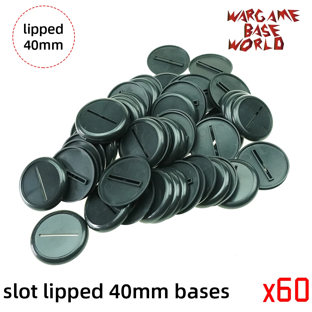 40 мм Слот lipped базы Настольные игры для военной машины