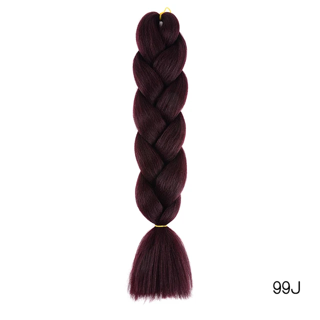 YXHAIR 100g 48 Inch Synthetic Jumbo Box Braids Expression Crochet Hair Extension for Women Pre Stretched Yaki Ombre 99J