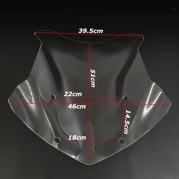 

Universal Motorcycle Windshield Spoiler Windshield Motorcycle Windscreen Clip Wind Deflector Fit for BMW GS1200