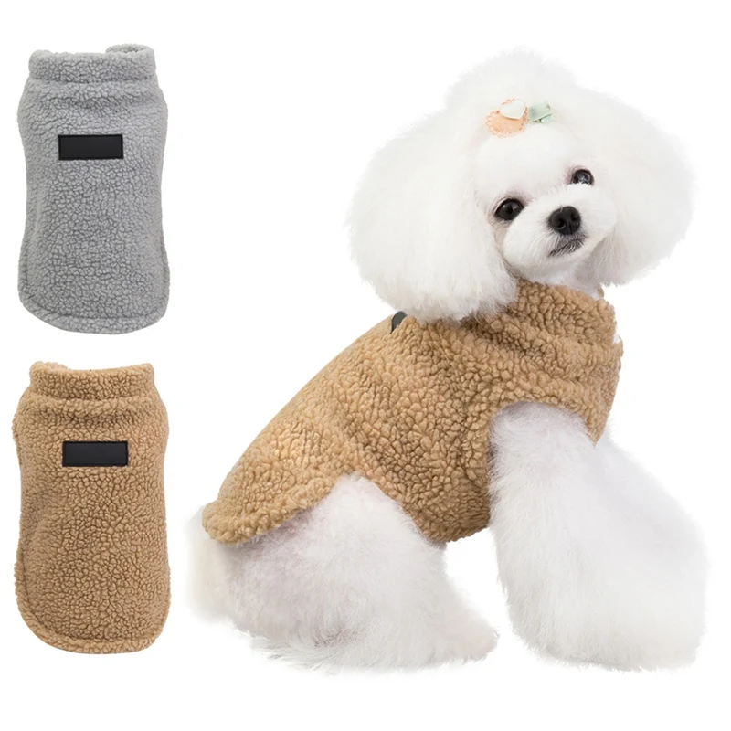 Pet Dog Clothes Warm Winter Jackets Suit Vest Small And Medium Dog Waistcoat Coat Clothing Coats Supplies For Cold Weather