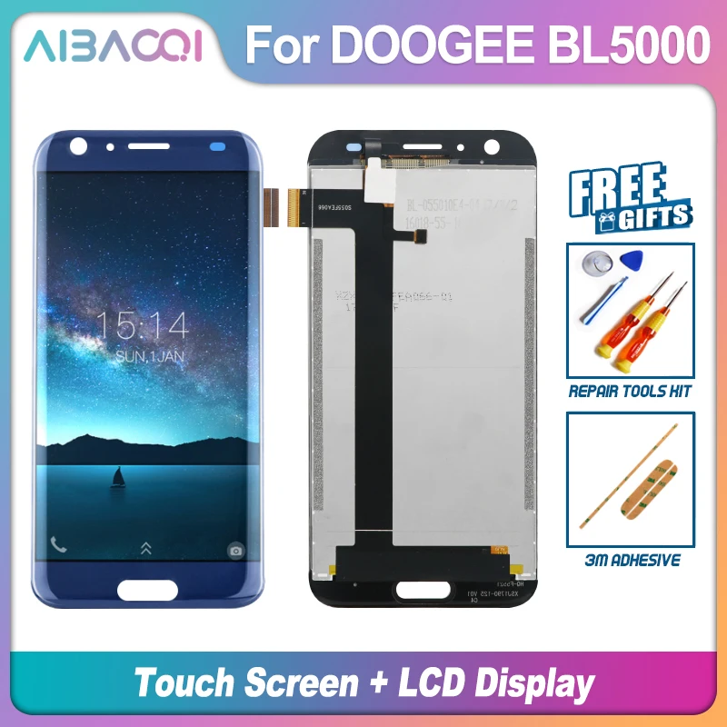 ЖК-дисплей AiBaoQi 5 ''с сенсорным экраном 7 0 х1080 замена Для Doogee BL5000 Android |
