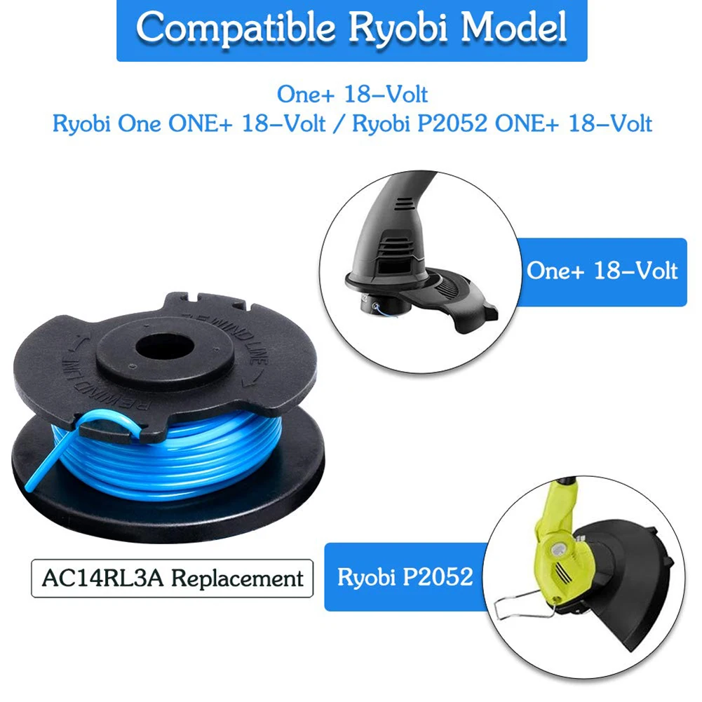 Беспроводной триммер катушка линия Пожиратель сорняков запасные части для Ryobi One AC14RL3A