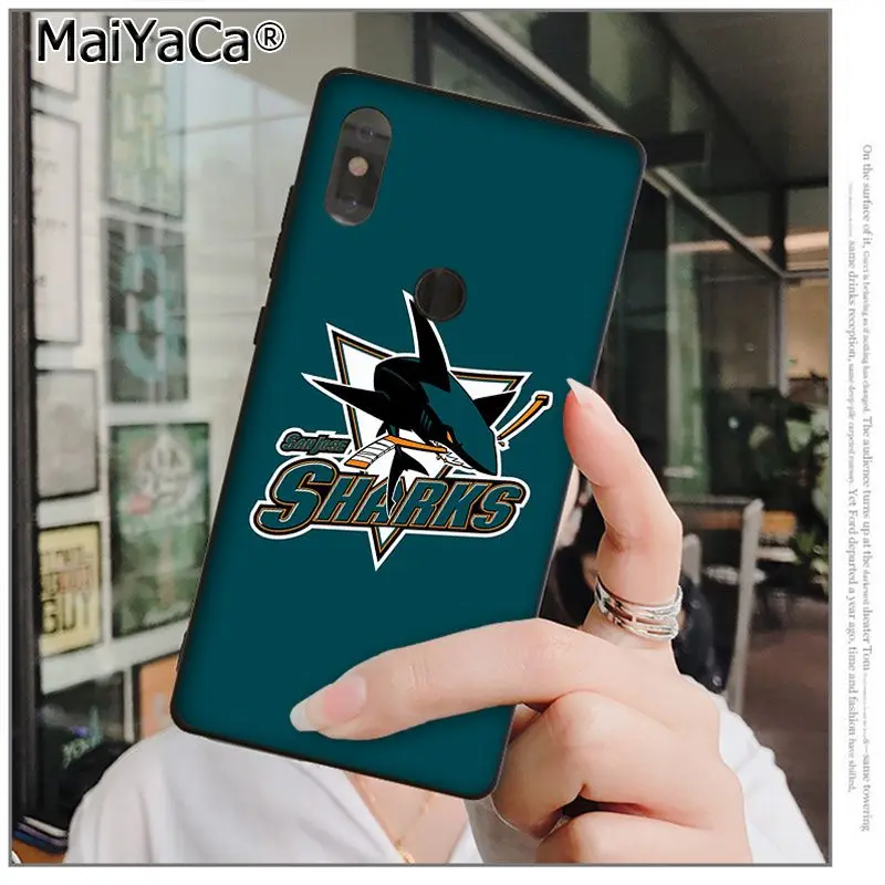 Чехол для телефона MaiYaCa San Jose Sharks высокого качества для xiaomi mi 6 8 se note2 3 mi x2 redmi 5 5plus note 4 5 5 - Цвет: A6